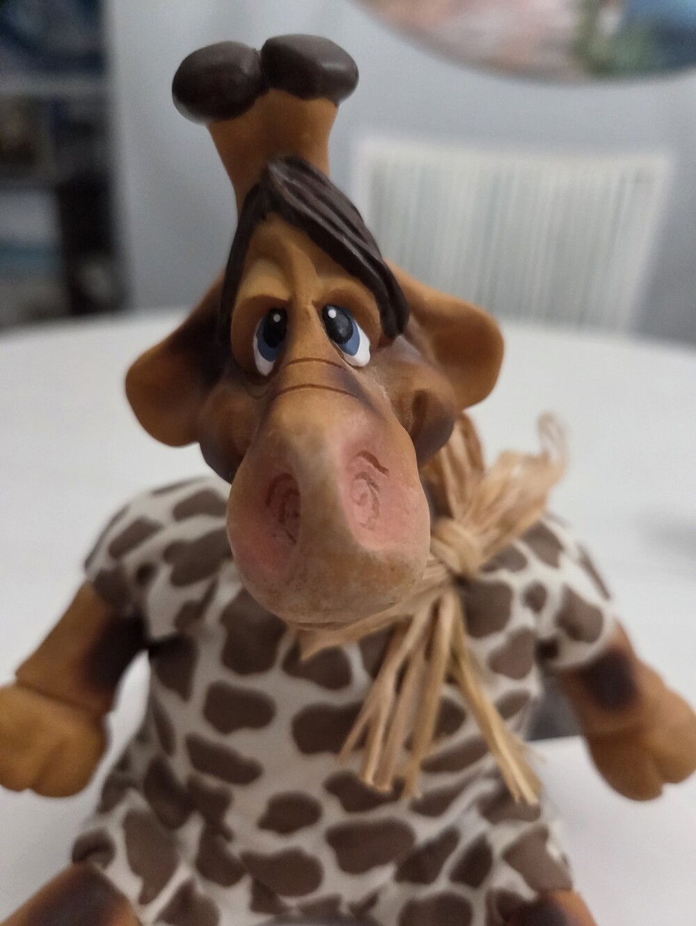 Russ Berrie Plushie Giraffe From "The Country Folks" Brand New